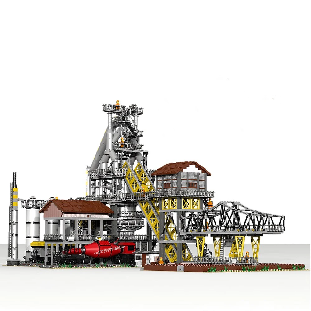 2902PCS Hot Selling City Street View MOC Modular Building  industrial zone Blast Furnace DIY creative ideas childToy Gift Blocks