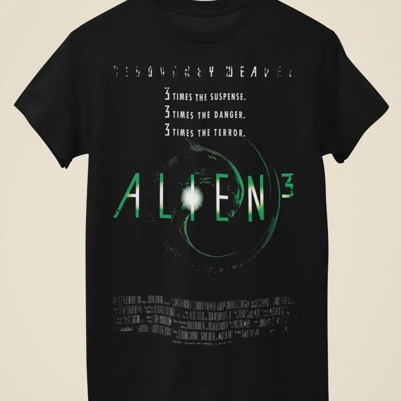 Alien 3 Movie Poster Inspired Unisex Black T Shirt