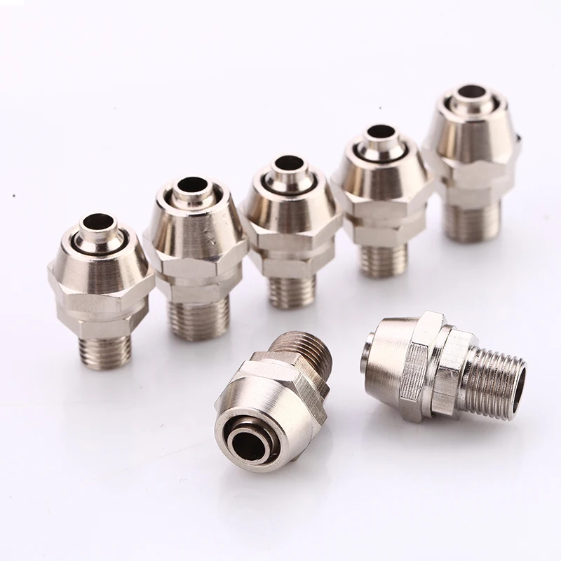 Engraver Water-Cooled Spindle Motor Connector Threaded M8 M10 Connector Water Pipe Nozzle Interface CNC Spindle Cooling Nozzle