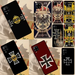 German 1870 Gott mit Uns Iron Cross Case For Samsung Galaxy A14 A34 A54 A53 A33 A13 A73 A51 A71 A50 A12 A22 A32 A52 A72 Coque