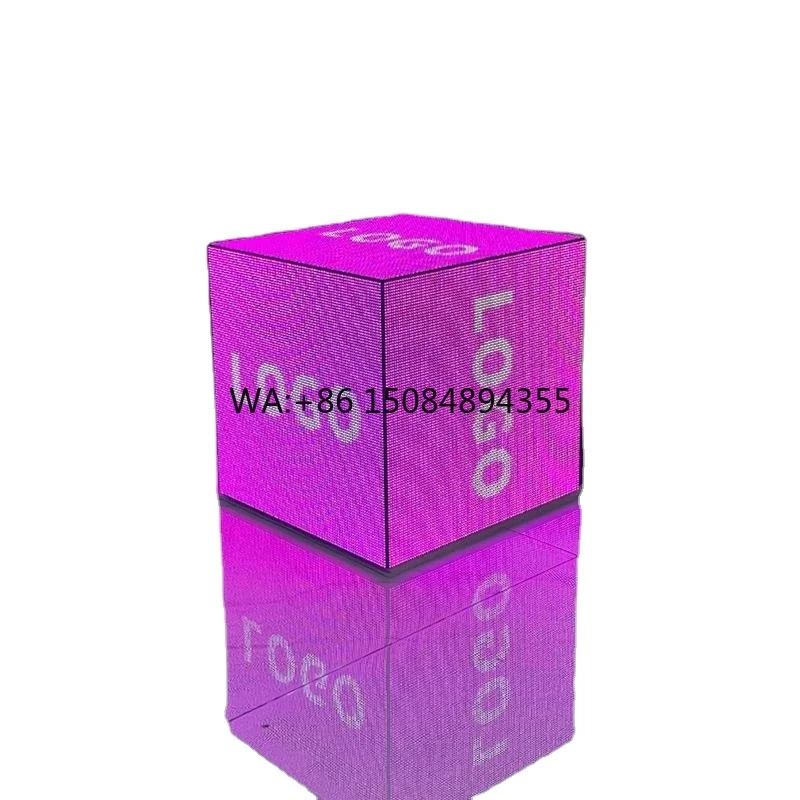 New Design Cubic Led Full Color P2.5 Advertising Magic Led Cube Screen Shaped Led Display