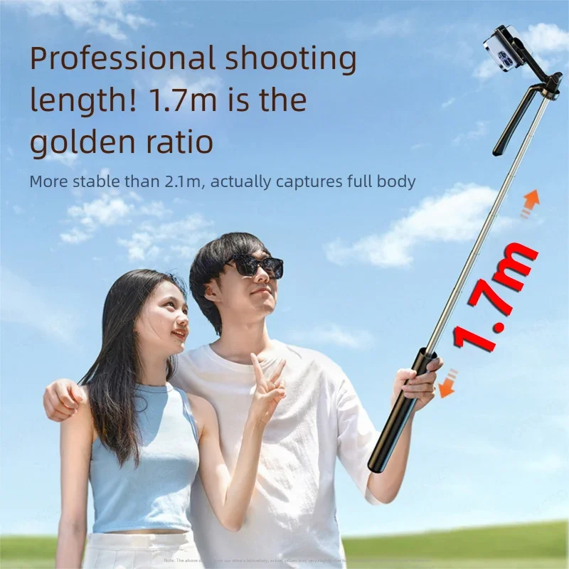 

Палка для селфи, сверхдлинный эластичный портативный держатель для телефона с разрешением 1,7 метра, Bluetooth-пульт дистанционного управления с заполняющей подсветкой, штатив-подставка для живого использования