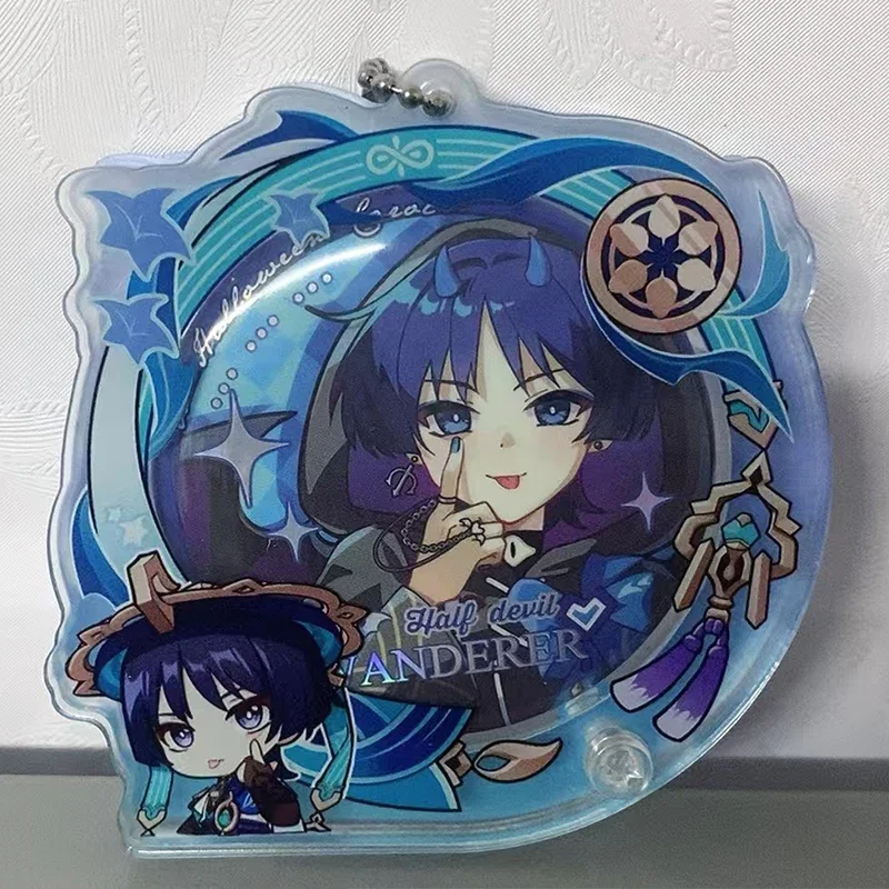 58mm Game Wanderer Kabukimono Balladeer Itabag Acrylic Round Badge Display Stand Keychain Souvenir Holder Desktp Ornament Gift