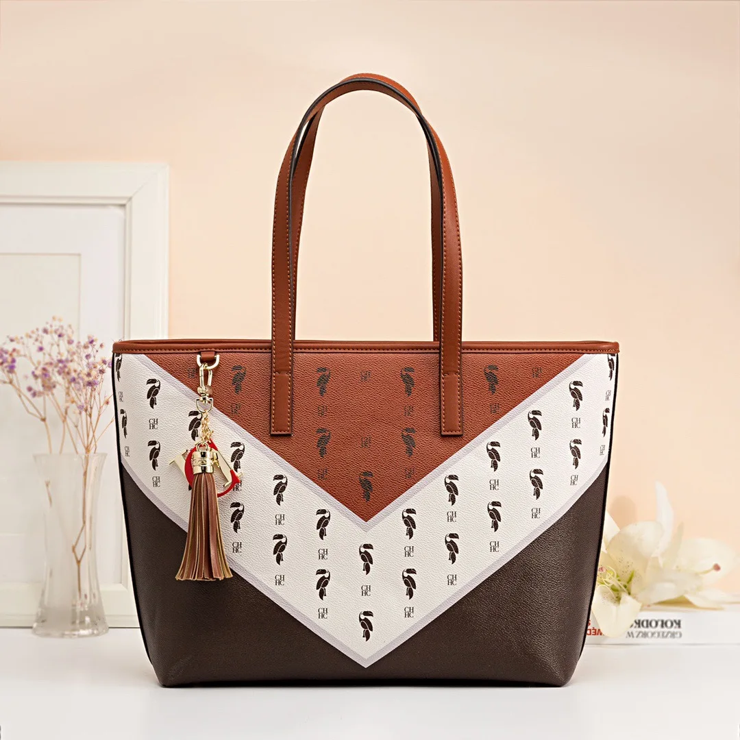 

Graffiti Print Tote Bag Spring Summer New Hand Shoulder Bag Large Capacity Color Block Monogram Fashion Women Bag