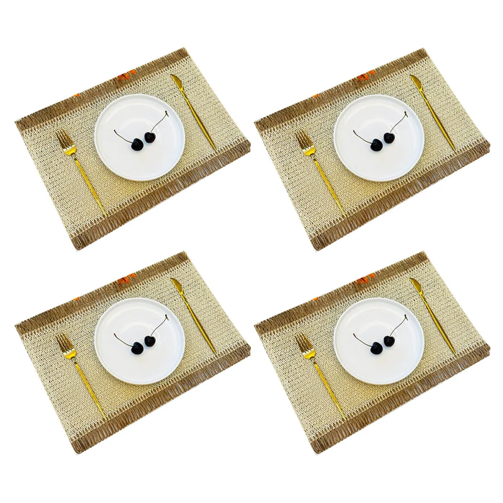 Dining Room Decor Heat-resistant Placemats Stylish Table Mats 18 12inch 45*30cm Easy-to-clean Mats Restaurant Table Protection