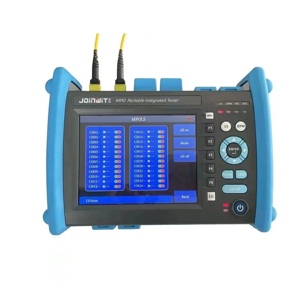 FCST 12 Core 24 Core Testing Fiber Optic Test Equipment FTTH MPO Portable Intergrated Tester OLS OPM VFL Support