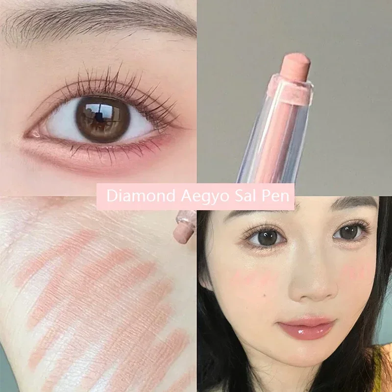 Diamond Eyes Pencil Aegyo-sal Shiny Glitter Eyeshadow Pen Eyeliner Pearlescent Matte Highlight Pen Brighten Silkworm Makeup Tool