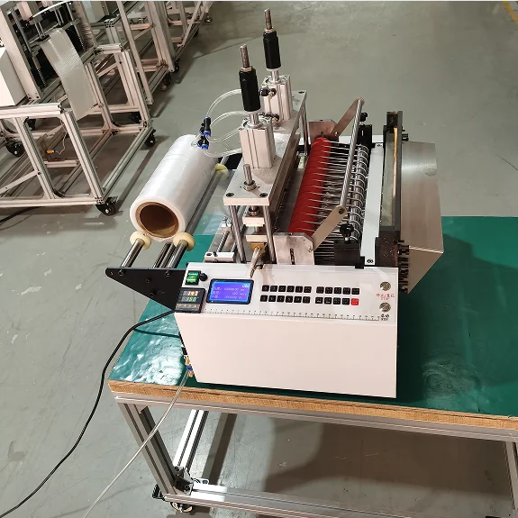Polyethylene polyvinyl chloride medical sterilization bag hot pressing bag making machine automatic integrated cutting