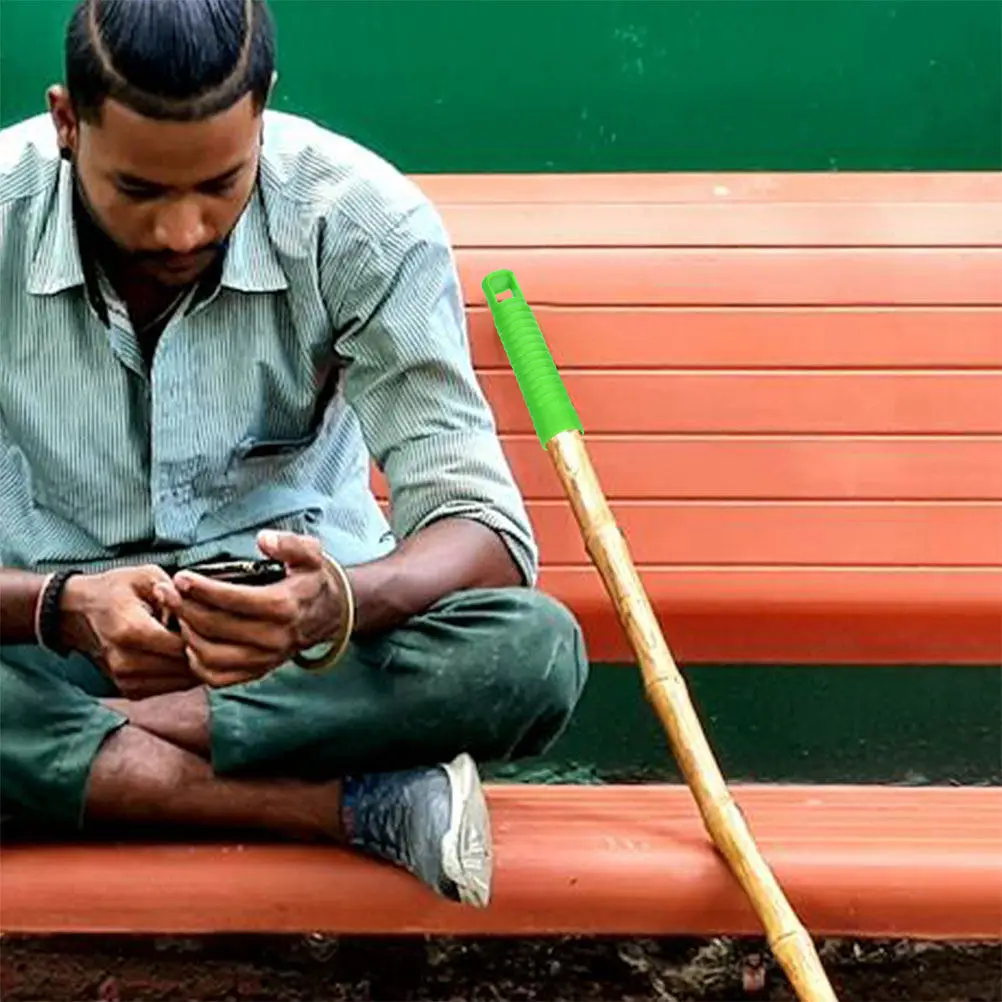 

1 шт. Сменная ручка для швабры, синяя, пластиковая, прочная, легкая, эргономичная, с резьбовым адаптером, для хранения метел, настенное крепление