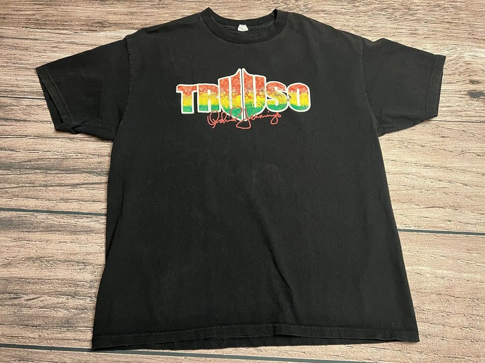 Úîô Èrare Vintage Truuso Orchid Jennings Rasta T Shirt Size Xxl Made In Usa