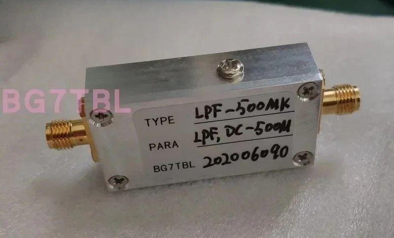 

10k, 100k, 1M, 2M, 5M, 10M, 30M, 100M, 500M, 1G, low-pass filter LPF, SMA port