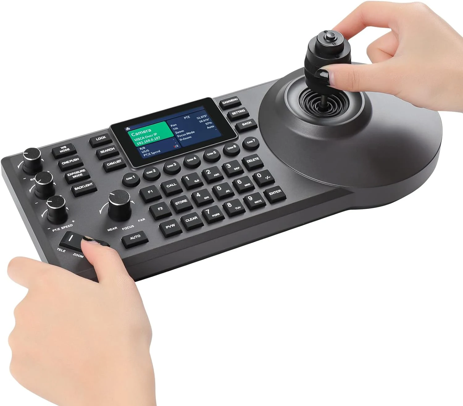 4D Ptz Joystick Controller Multiple Protocols Real Time PVW Ptz Camera Controller