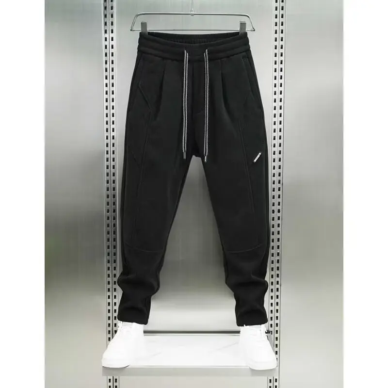 New Men's Joggers Autumn Drawstring Casual Pants Winter Sweatpants Workout Running Gym Fitness Black Sports Trousers Men Clothes