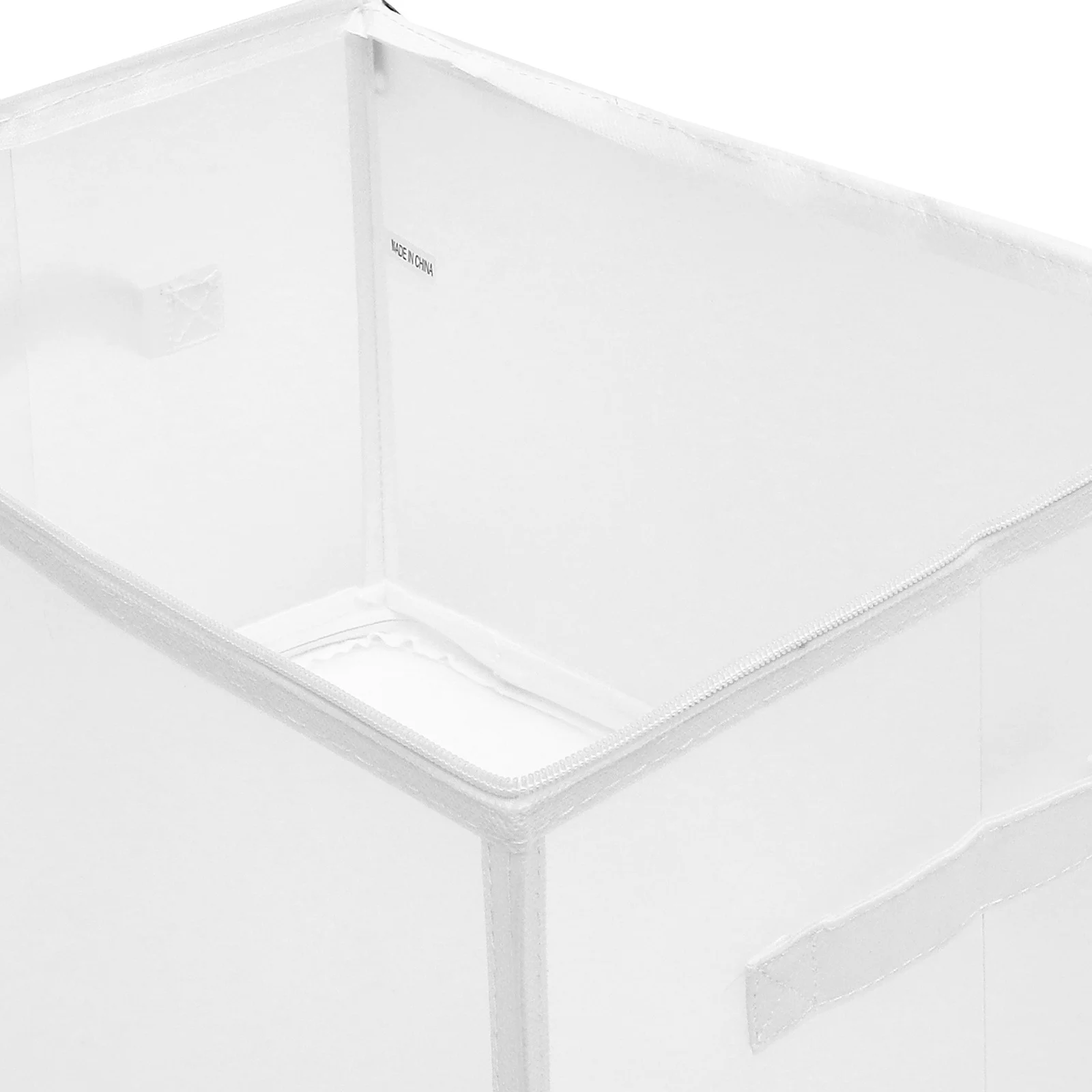 

Foldable Storage Basket Zipper Design Large-Capacity Clothes Organizer Portable Garment Box Household Closet Storage