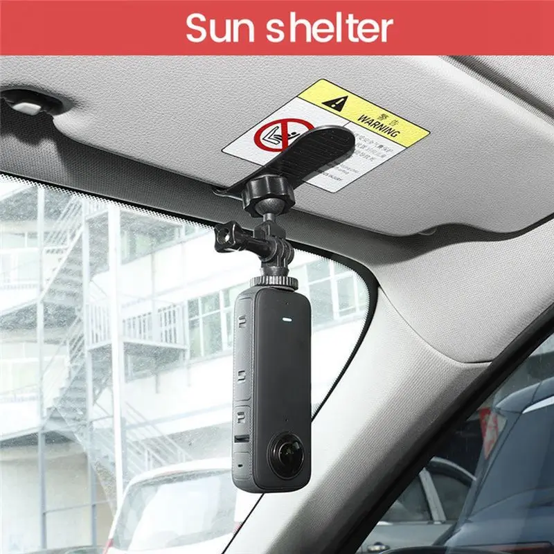 A29F-Sun Visor Mount For X3 ONE X2/X/RS/R Gopro Panoramic Sports Camera Multifunction Sun Visor Mount
