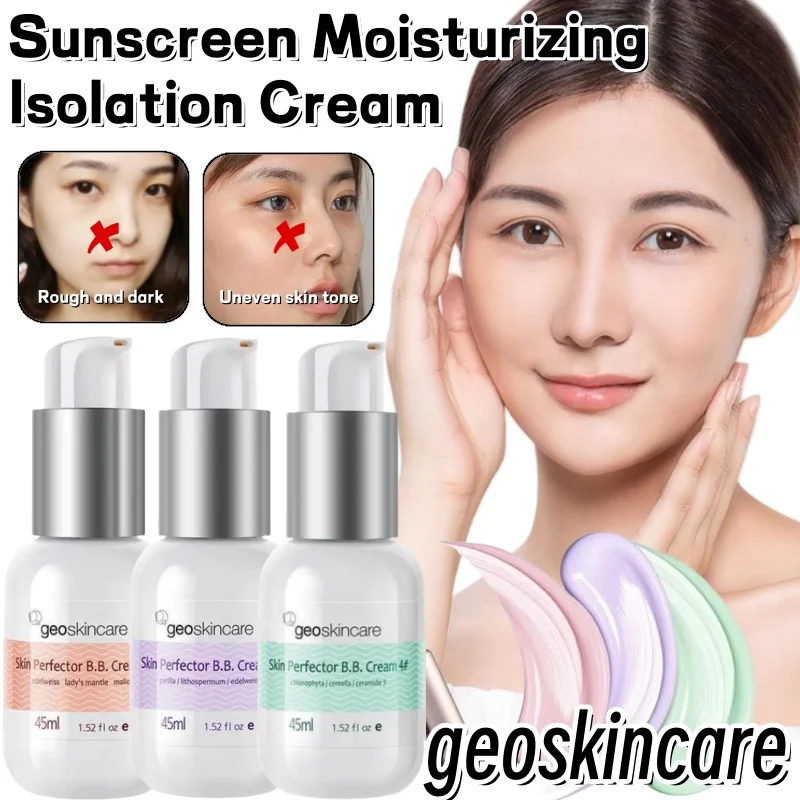 

Geoskincare SPF50 Sunscreen Isolation Cream Pre-Breast Concealer Three-in-One Even Skin Tone Pre-Broken Makeup 45ML