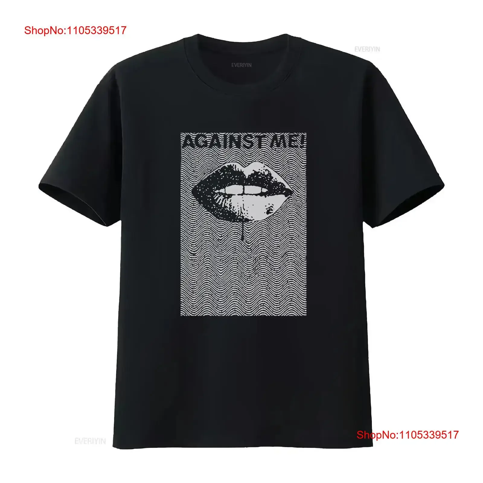 NEW LISTING Against Me FL punk rock band lips graphic Men's T shirt Size XXL Tour vintage Washed fashion Casual Breathable