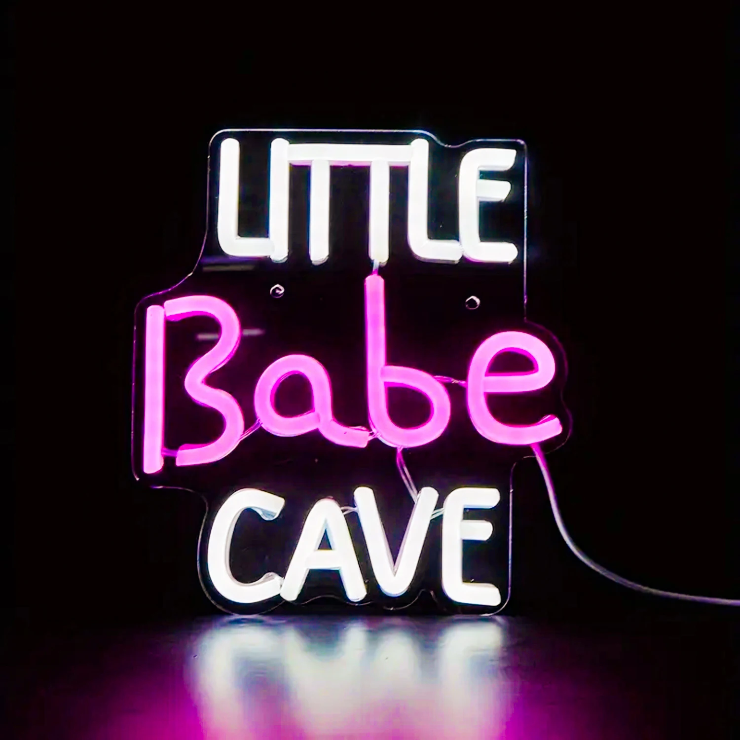 little babe caverna sinal de neon luz led clube restaurante bar loja festa de criancas quarto inicio festa de aniversario art wall decor neon lamp 01