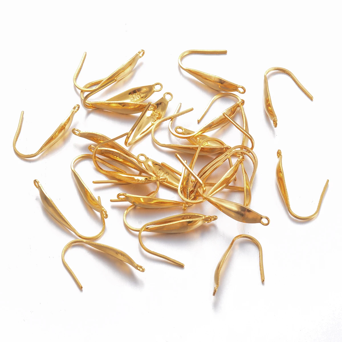 50 Stück/Los (25 Paare) Edelstahl Anti-Allergie DIY Ohrring-Zubehör Verschlüsse Haken Schmuckherstellung Zubehör Ohrbügel – Detail 6