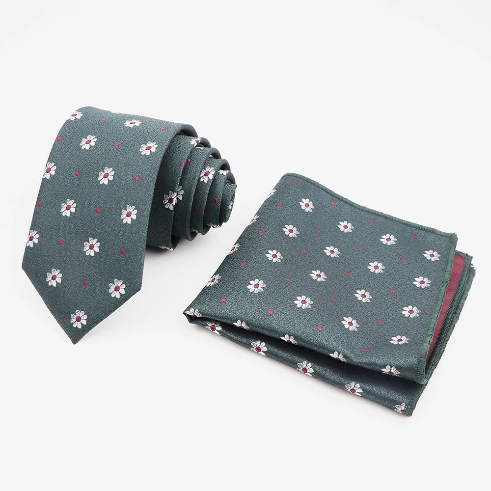 Conjunto de pañuelo cuadrado de bolsillo para hombre, corbata de poliéster, accesorios de camisa de fiesta de boda de negocios, regalo de moda, novedad