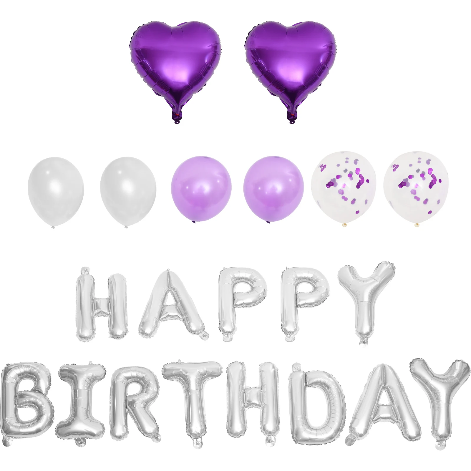 

1 Happy Birthday Balloons 60Th 30Th Birthday Decorations For Women Girls Balloon Party Decoration Set Latex Aluminum Film