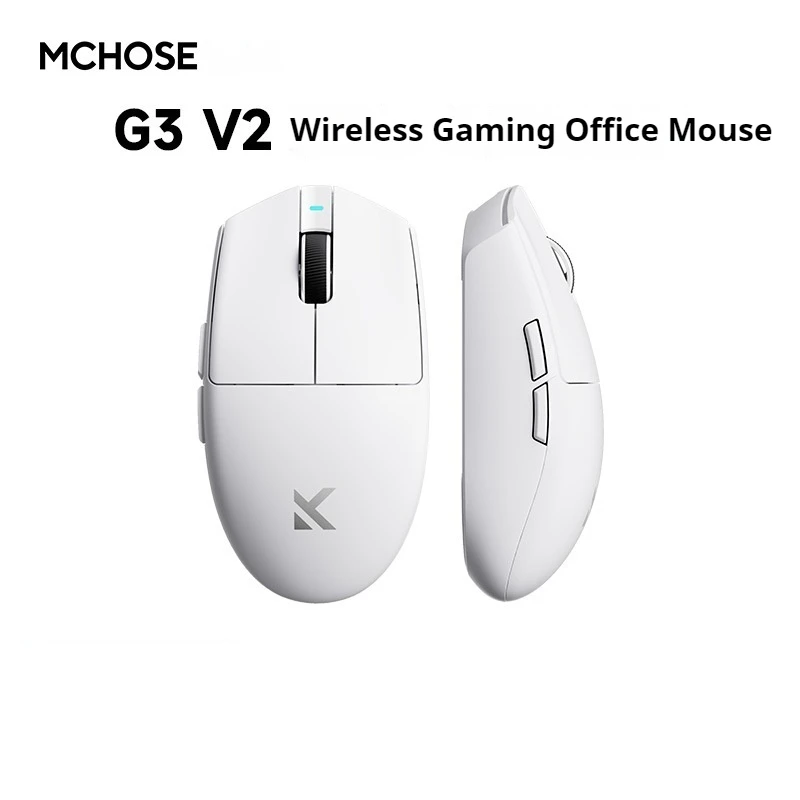 

G3v2 MCHOSE 59g Lightweight Wireless Game Office Mouse Bluetooth Three Mode Paw3311 Optical Sensor Low-Power Long Life Mouse
