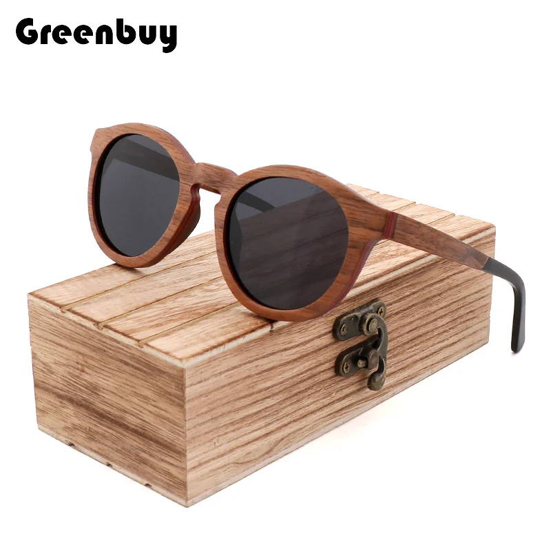 

Black Walnut Sandwich Sunglasses Polarized UV400 Women's Design Luxury Brand Fashionable Trending Eyewears