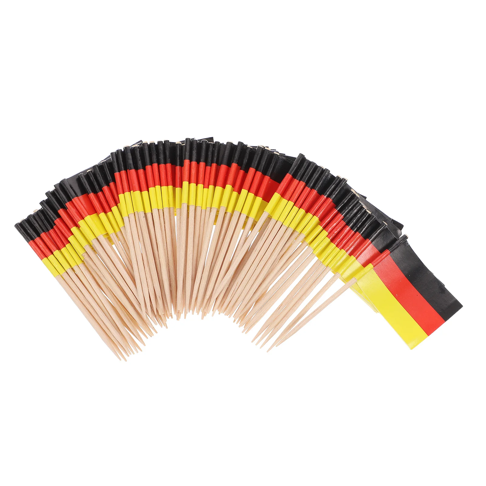 100Pcs Cupcake Toppers with Flags Unique Design Cake for Birthday Party Celebration Decor Toothpick Flags