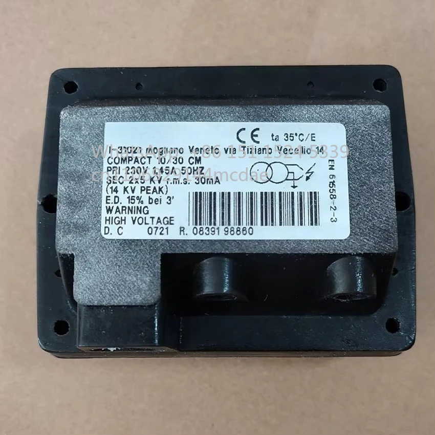 I-31021 Compact 10/30cm Ignition Transformer 2*5KV 30mA PRI 230V Boiler Burner Spare Parts with Power Cord