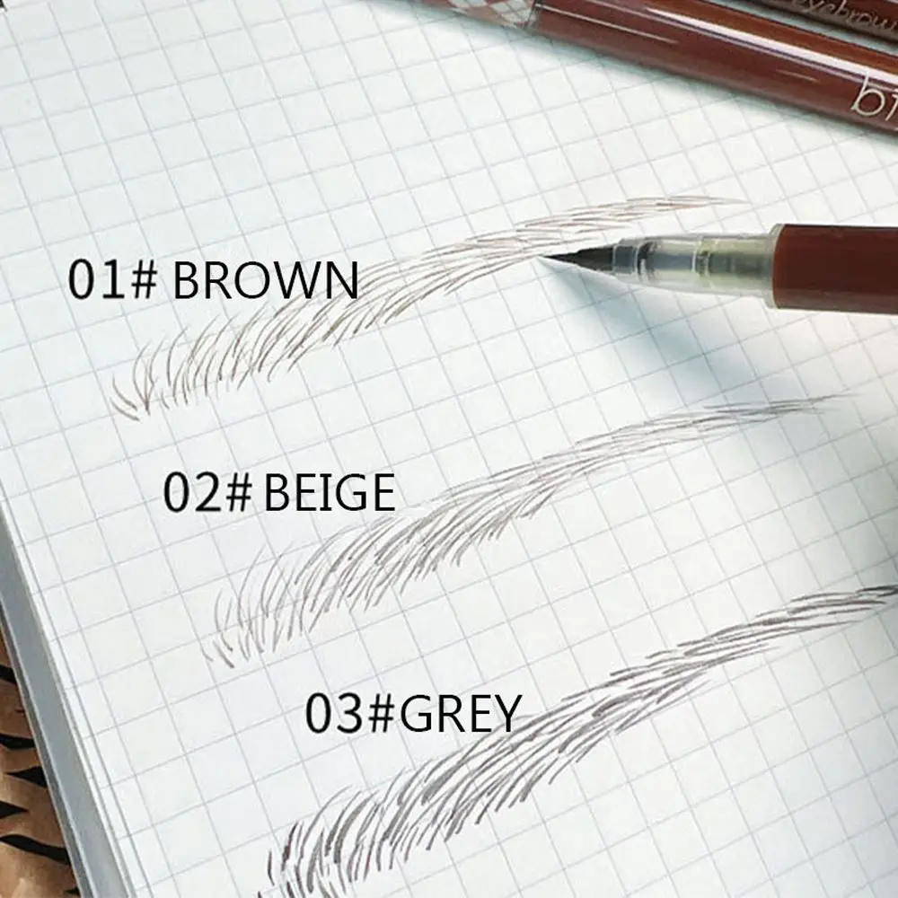 Drozd 0.01MM Eyeliner długopis kobiety leżący jedwabnik długopis długotrwały płynny ołówek do brwi pióro do brwi przybory do makijażu ołówek do tatuażu