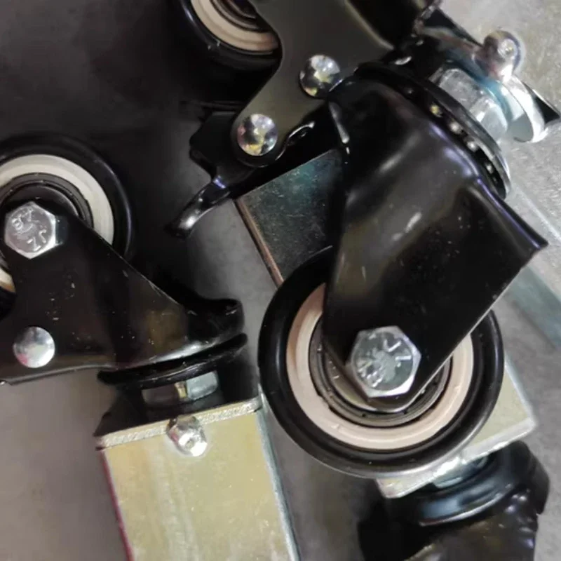 4pc-2-inch Square Tube (22mm To 57mm Size) Swivel Casters With Brakes/bearings For Shelves/storage Racks/tables/wooden Frames