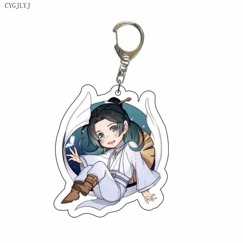 New Anime Tian Guan Ci Fu Keychain Acrylic Xie Lian Hua Cheng Figure Key Chain Mo Dao Zu Shi Chaveio For Children Birthday Gifts