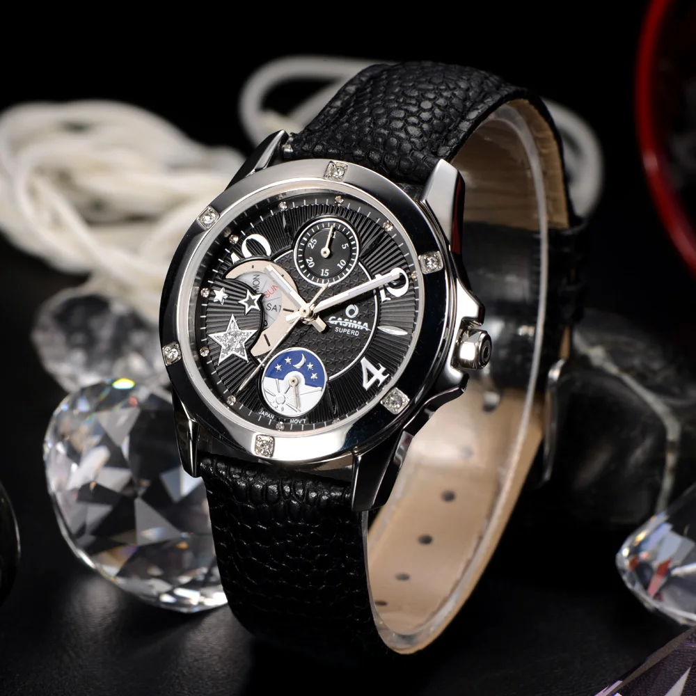 CASIMA Women's Wristwatch, Quartz Movement, Simple Trend  Fashionable, Waterproof, Luminous, Model SP-2805-1006