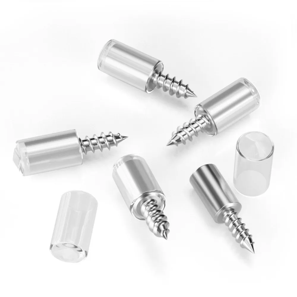 20pcs Nonslip Cross Self-tapping Screw Cabinet Hardware Laminate Support Laminate Support Screw Rubber Sleeve DIY