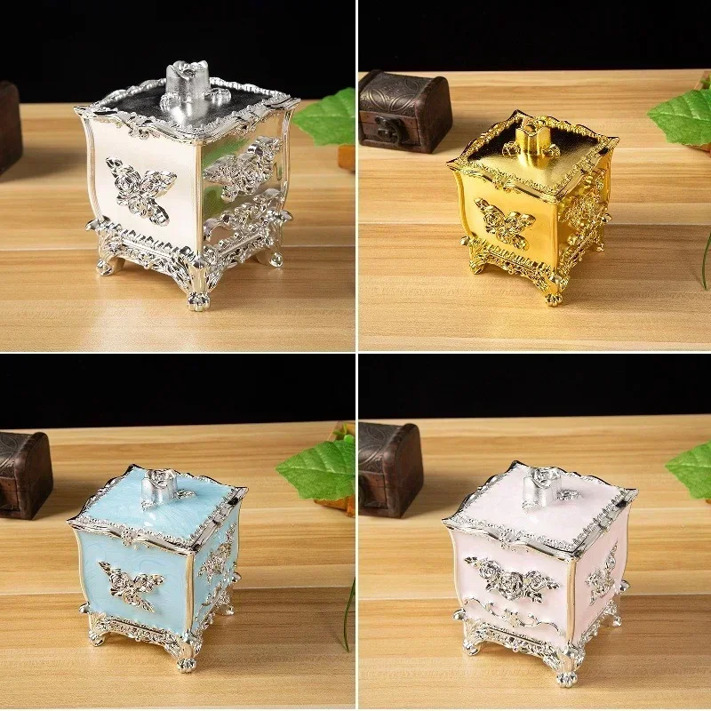 

European-style Toothpick Holder for Home Living Room Luxurious Personalized Trendy Decorative Item for Hotels Ins Style