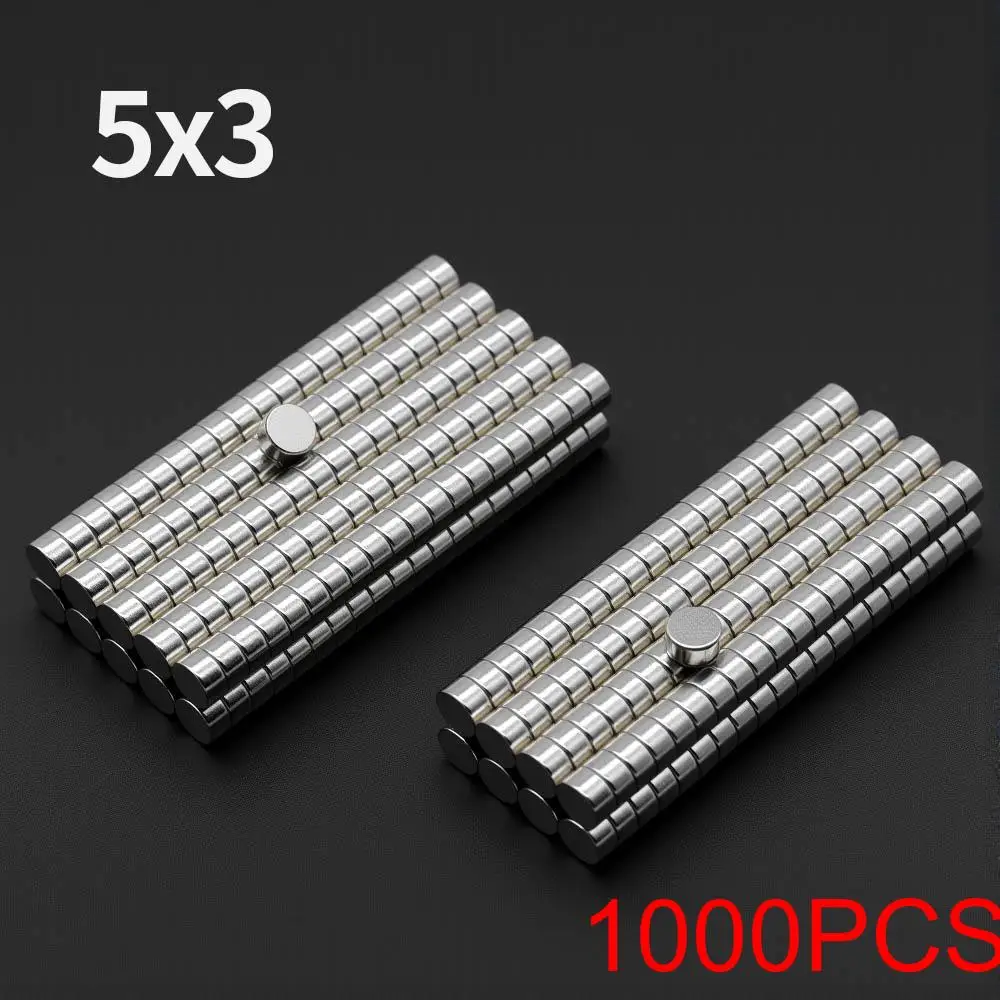 5x3mm Krachtige Neodymium Magneet N35 NdfeB Permanente Magnetische imanes Ronde Super Sterke Koelkastmagneten DIY