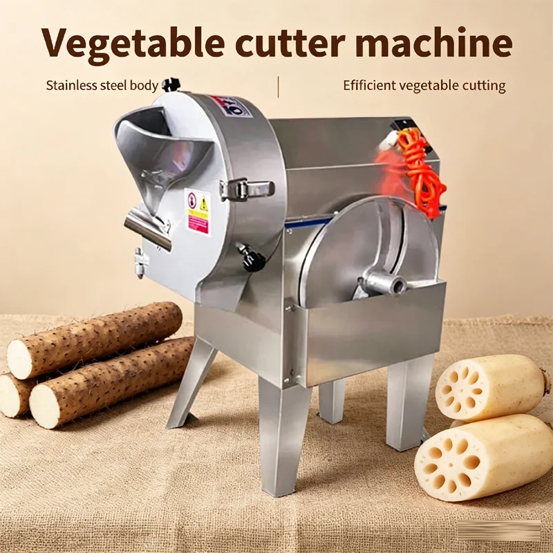 

Stainless Steel Electric Vegetable Cutter Ginger Garlic Onion Potato Carrot Cucumber Shredder