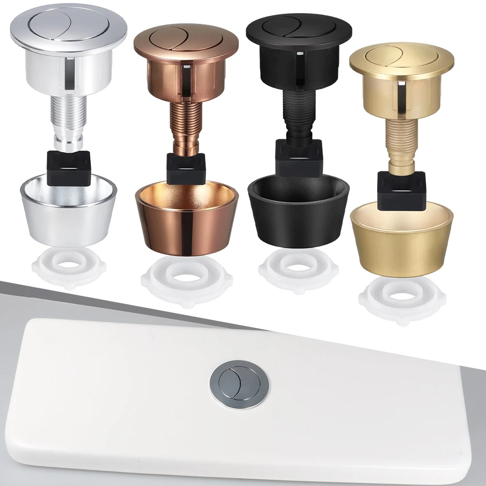 Toilet Flush Button Kit Dual Flush Valve Replacement Button For 20mm 40mm Cistern Lid Holes Toilet Tank Button