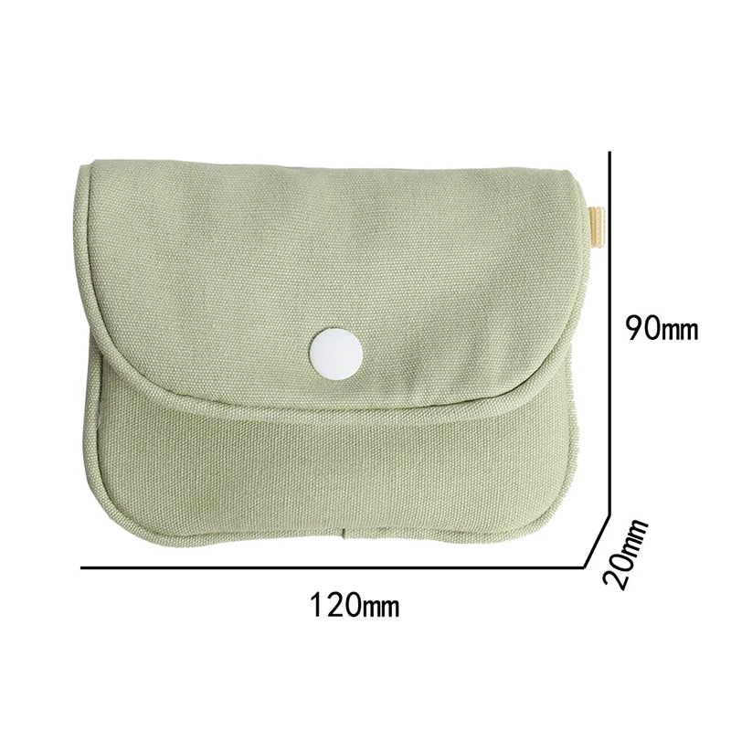 Portable Coin Purse New Solid Color Mini Cash Wallet Lightweight Cotton Headphone Bag Women Key Pouch Travel Card Holder