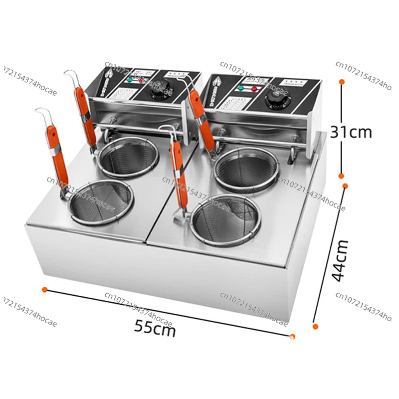 4-head Economical Commercial High-power Noodle Cooking Stove 10L Small Hot Pot Machine and Kanto Boiling Machine