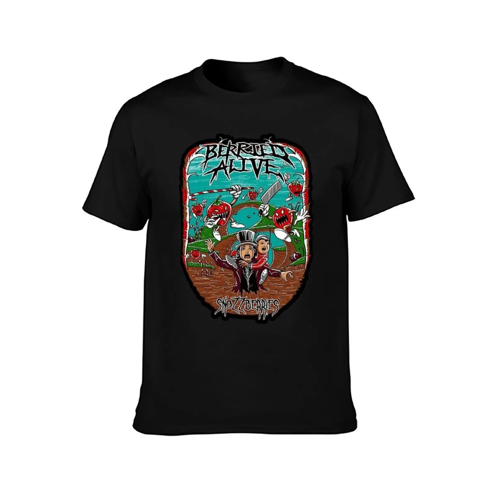 berried alive T-Shirt, Summer Casual Cotton Tee, Oversized Streetwear Tops, Vintage Graphic Print, Loose Fit Short Sleeve