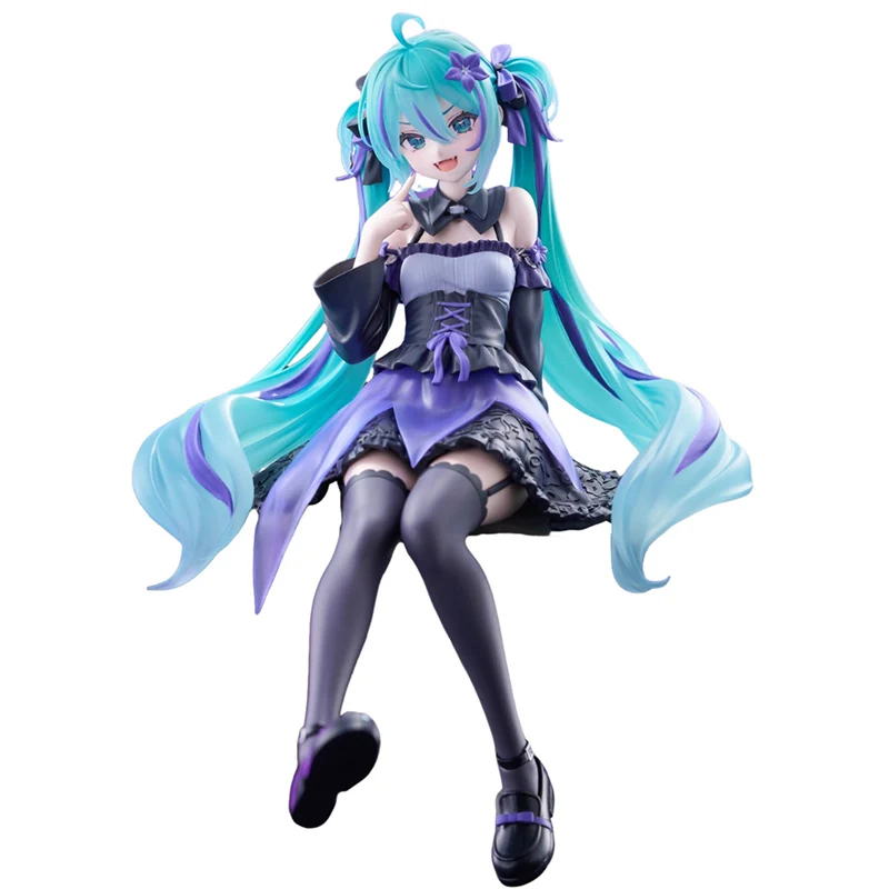 FuRyu Noodle Stopper Hatsune Miku Flower Fairy -Balloon Flower- PVC 14CM Anime Action Figures Model Collection Toy