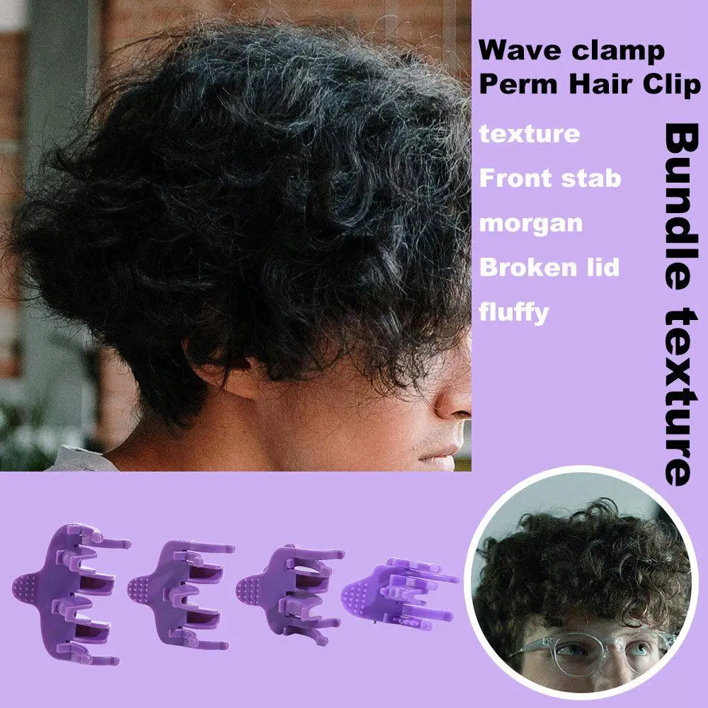 

25Pcs Reusable Perm Hair Clip Salon Hook Loop Short Hair Perm Tool Insulation Strong Hold Barbershop Hair Rollers Man Hair