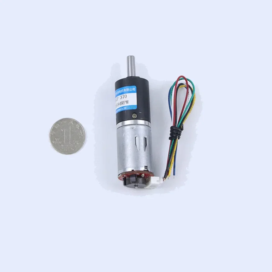 12V 24V Geborsteld Dc Planetaire Versnelling Reducer Motor 24gp-370b 24Mm Met Encoder Instelbare Snelheid Cw Ccw Motor