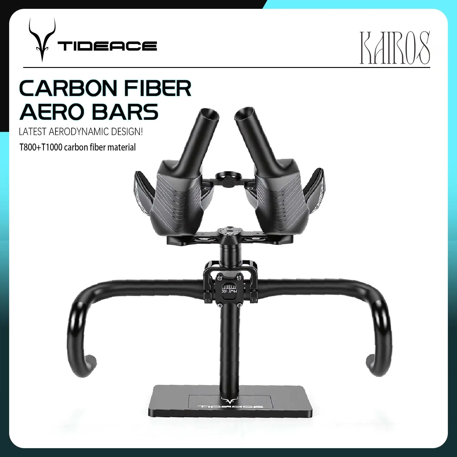 

Tideace NEW Carbon Fiber Bicycle Rest TT Handlebar Clip on Aero Bars Handlebar Extension Triathlon Time Trial Cycling Parts