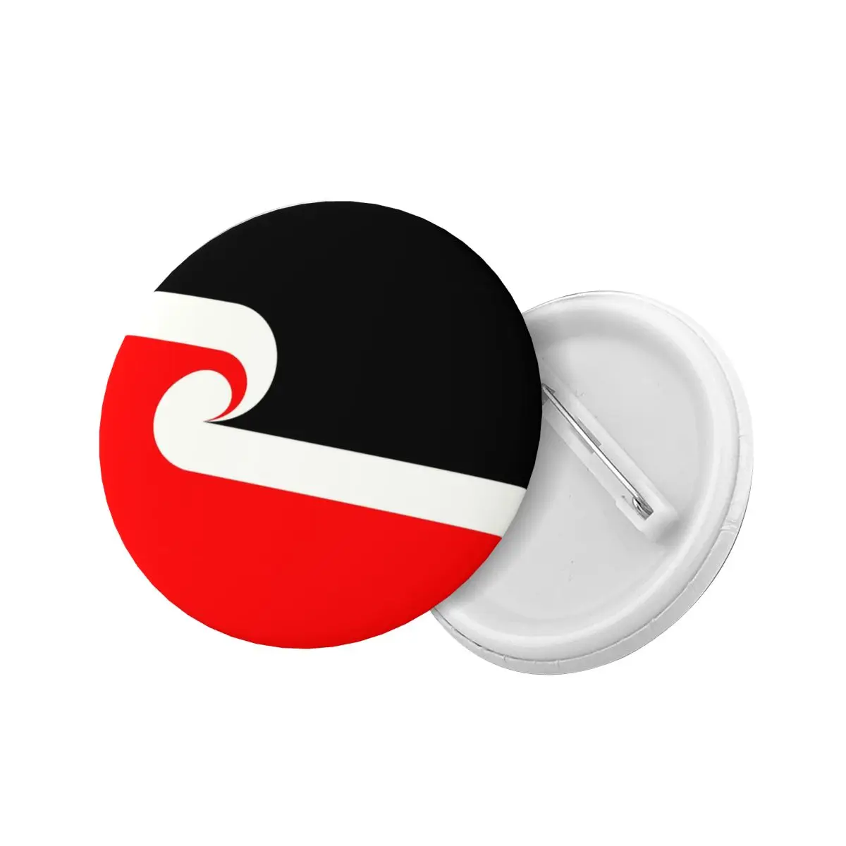 Maori Ethnic Flag Pin Back Buttons Personalize New Zealand Brooch Badge for Hats Pinback Birthday Gift