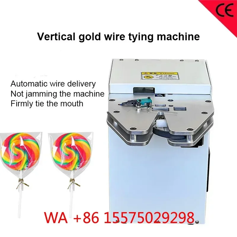 Top Gold Wire Tying Machine Bread Lollipop Bag Strapper Fruit Packaging Taping Sealing Machine Automatic Wire Binder