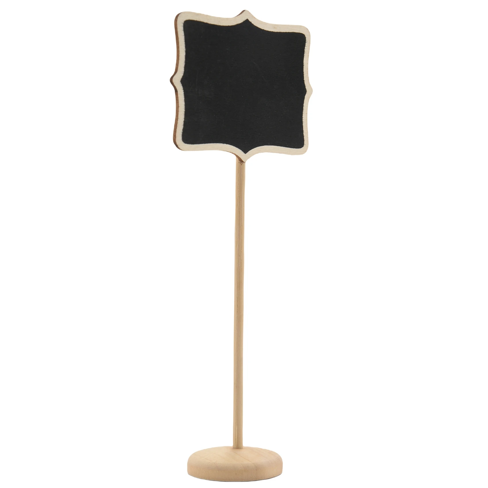 Y42A-20 Pack Wood Mini Chalkboards Signs Stakes,Blackboards With Stands&Stickers,Small Rectangle Black Board