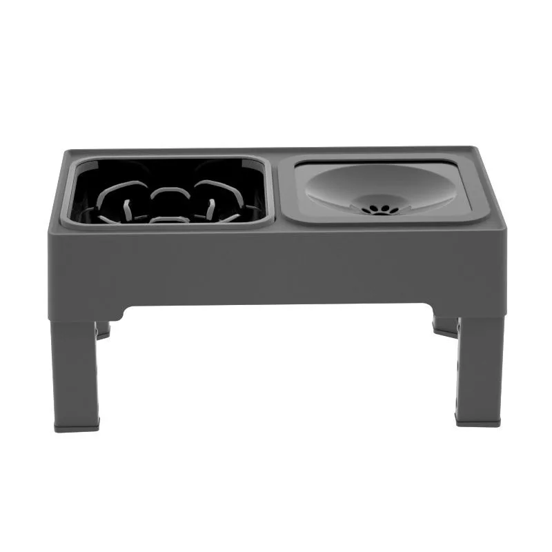 

Eco-Friendly Stainless Steel Portable Elevated Dog Bowls 32oz Capacity Height Adjustable For Outdoor Puppy Travel Water Pet Food