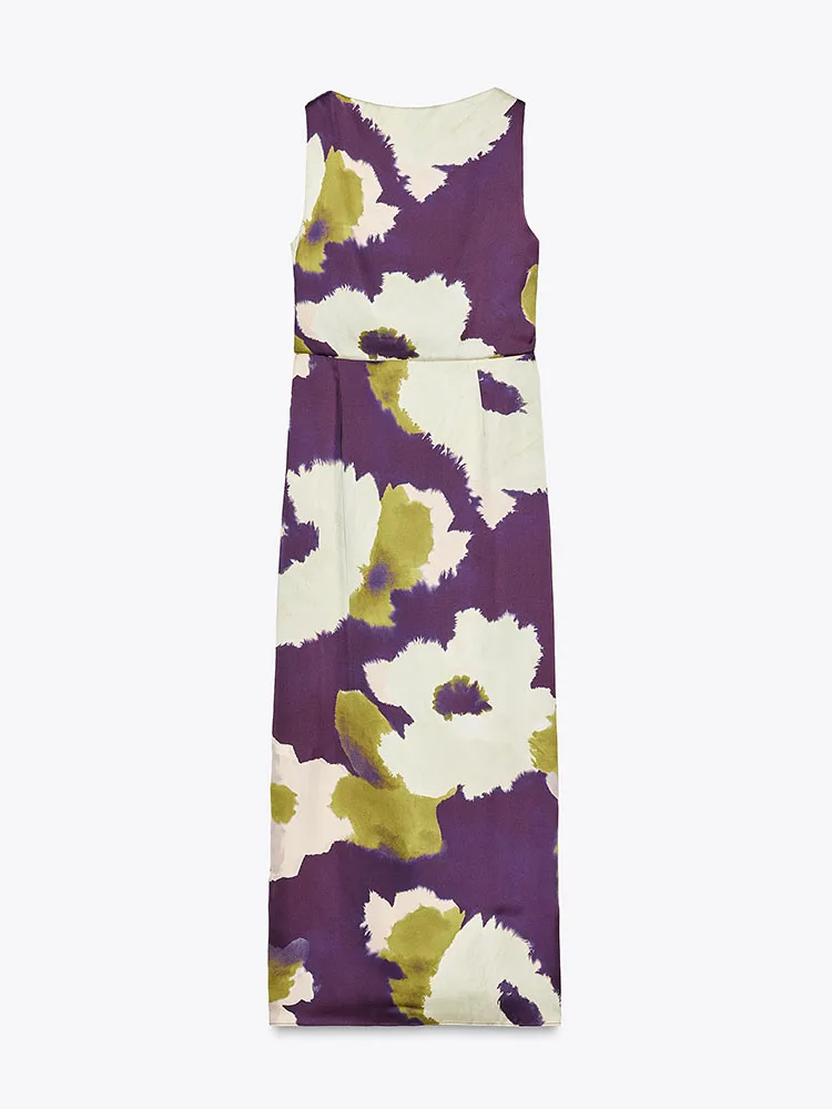 Printemps 2025 nouveauté femmes Midi Dr imprimé fleuri Svel gaze décoration taille haute a-ligne jupe trajet Sle